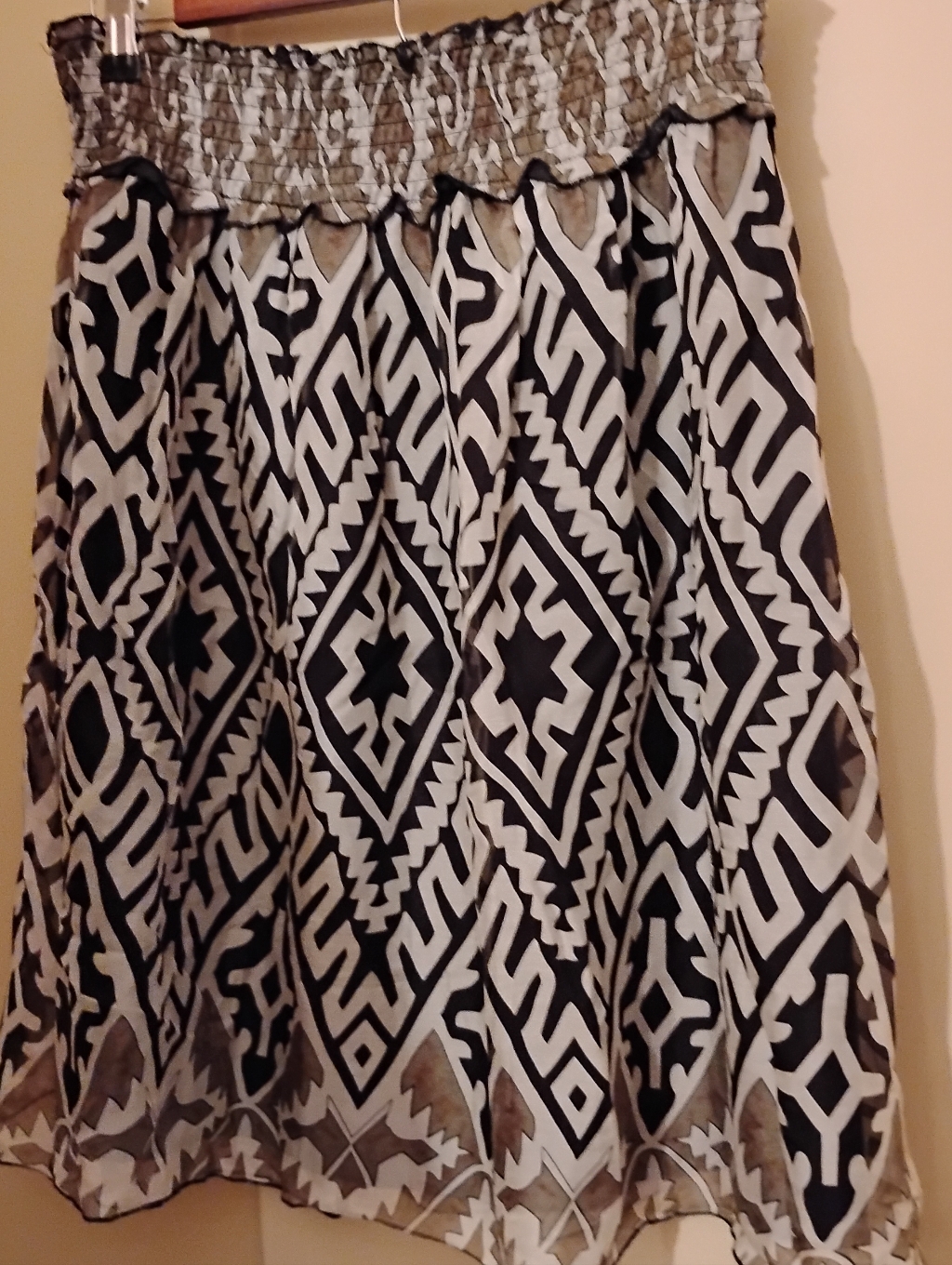 Geometric Women’s Silk Skirt